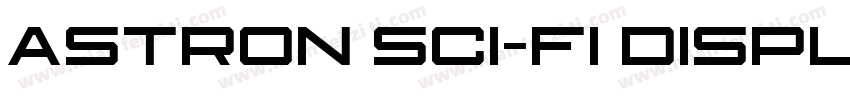 Astron Sci-Fi Displa字体转换